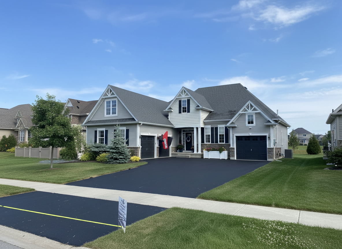 Driveway Sealing & Window Cleaning project in Barrie, ON